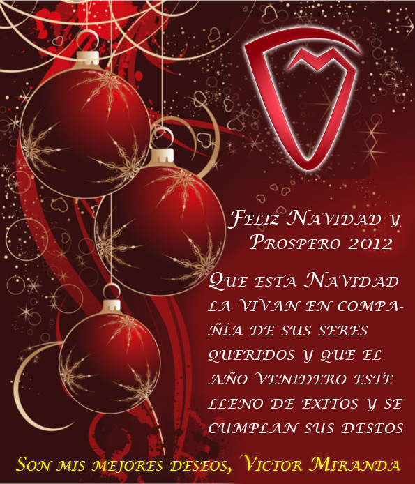 Feliz Navidad y Prospero  Año 2012